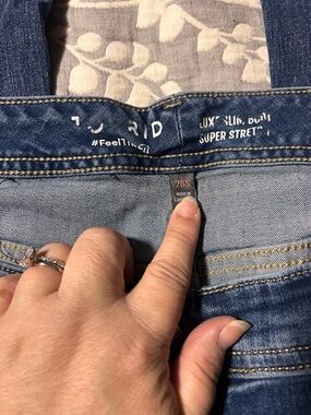 torrid Blue bootcut Jeans - Lux Slim Super Stretch 26s